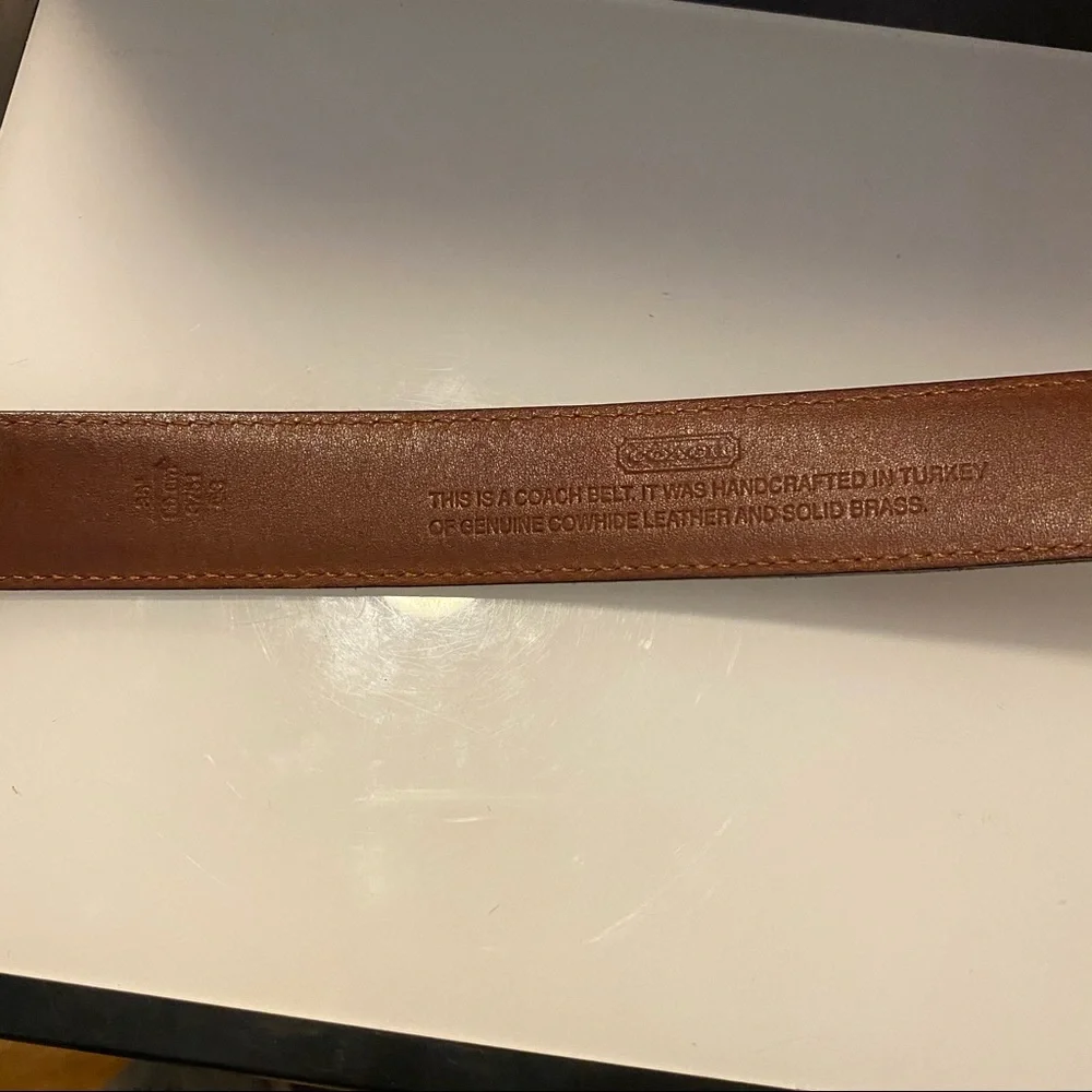 Vintage‎ Coach brown leather belt
